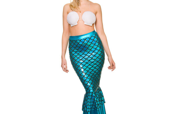 Mermaid girl with shell bra - WC